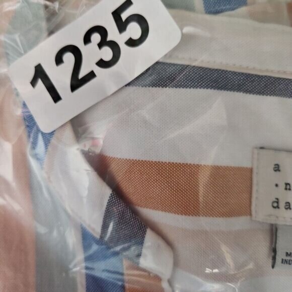 A New Day Cotton Striped Shirt Dress Size S Womens  Sleeveless Pockets - Picture 8 of 9